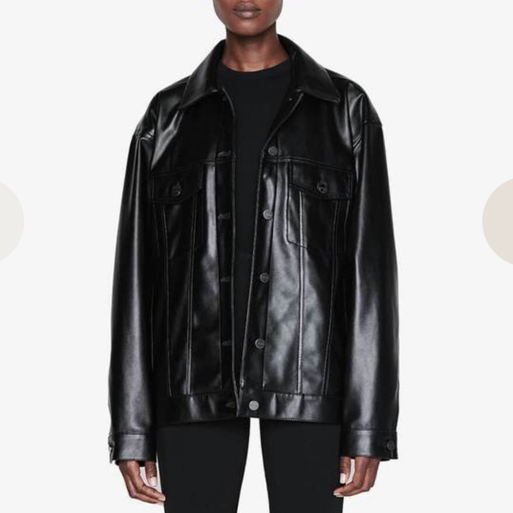 Anine Bing Rory Vegan Leather Jacket